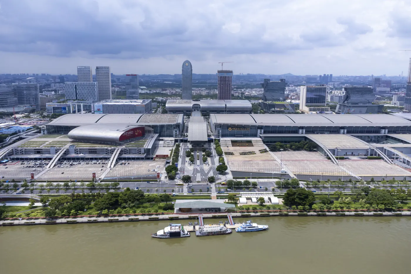 Aerial view of the Canton Fair Complex in Guangzhou